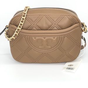 TORY BURCH Fleming Quilted Leather Camera Bag